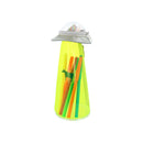 Pencil Case (With UFO-Shaped Pocket/Clear/UFO/9.5x9.5x23cm/Sun Star/UFO Pencil Case/SMCol(s): Yellow)