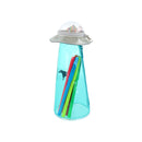 Pencil Case (With UFO-Shaped Pocket/Clear/UFO/9.5x9.5x23cm/Sun Star/UFO Pencil Case/SMCol(s): Blue)