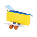 Sun-Star Dasoku Boat-Shaped Pencil Case   Jeans / Yellow