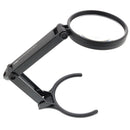 Sun-Star Magnifying Glass Loupe Pro with Stand - Black    x2.0 / 75mm 