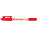 Rush On Teranishi Chemical Red Double-Ended: 0.5 mm Fine Tip & 0.8 mm Felt Tip Water-Based Ink Marker Pen 