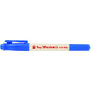 Rush On Teranishi Chemical Blue Double-Ended: 0.5 mm Fine Tip & 0.8 mm Felt Tip Water-Based Ink Marker Pen 