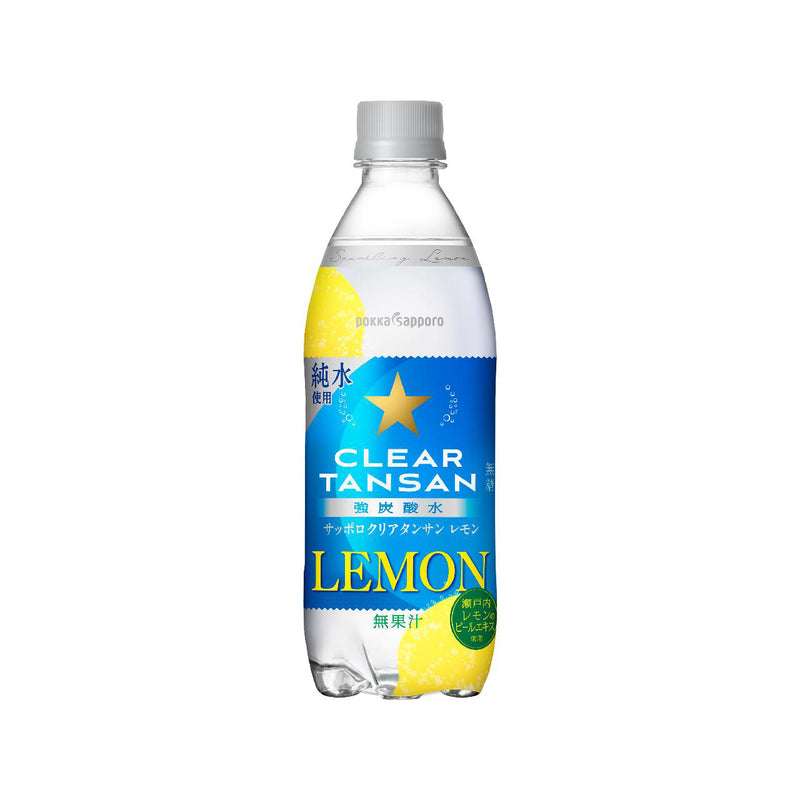 Pokka Sapporo Clear Tansan Lemon Flavour In Bottle 500 mL