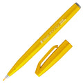 Pentel Fude Touch Sign Pen Yellow