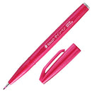 Pentel Fude Touch Sign Pen Burgundy