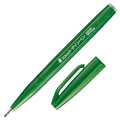 Pentel Fude Touch Sign Pen Olive Green
