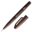 Pentel Fude Touch Sign Pen Dark Brown