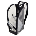 Pencil Case (Clear/Standing/Tilts Diagonally For Easy Access/With Small Mesh Pocket/With Magnet to Secure Opened Lid/7x9x20cm/Raymay Fujii/DETECOOL CLEAR/SMCol(s): Black)
