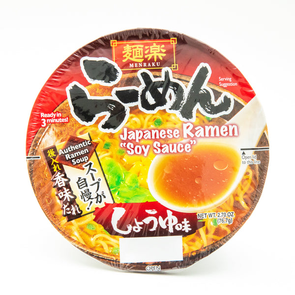 Menraku Japanese Ramen Soy Sauce Flavor