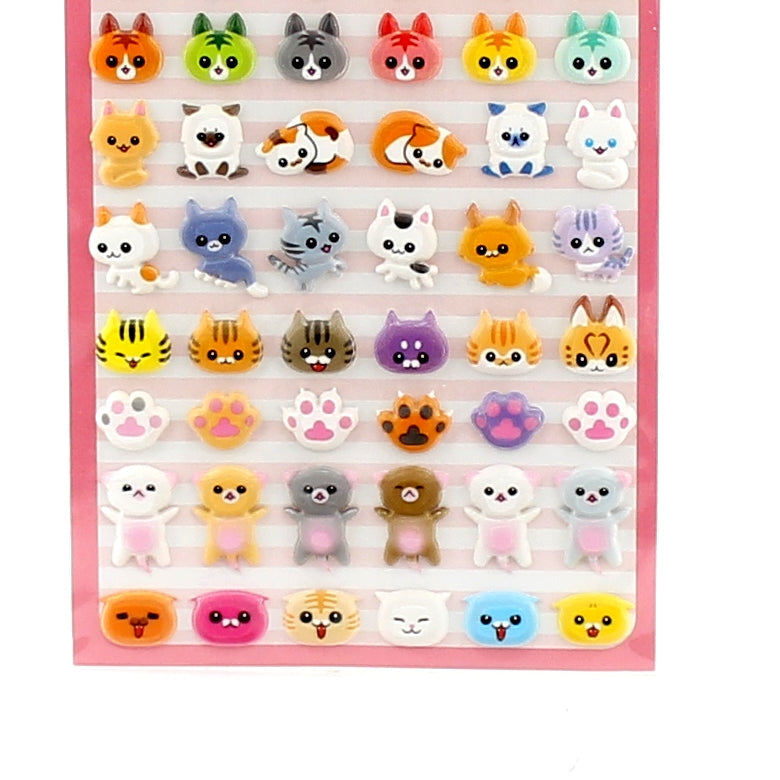 Stickers (Animal/Food/3-Types/14x6cm (1sh))