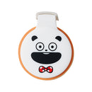 Lihit Lab Silicone Rubber Gokigen Panda Masking Tape Cutter - White