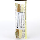 Double Tip Art Marker - Khaki, Lemon (2pcs)