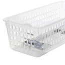 Clear Long Mesh Bin Basket (31.2x13.3x9.3cm)