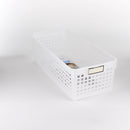 Basket-w/Label*Long (w/Label*Long/WT/12.8x30.1x8.8cm)