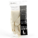 Natural Rubber Gloves L Med-Thick