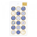NB Foron Large Cute & Elegant Stickers Indigo