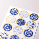 NB Foron Large Cute & Elegant Stickers Indigo