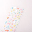 NB Foron Clear Glitter Stickers Decorations