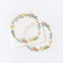 NB Pale Floral Sticky Notes (30 Sheets) Flower Wreath