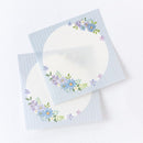 NB Pale Floral Sticky Notes (30 Sheets) Blue Flower