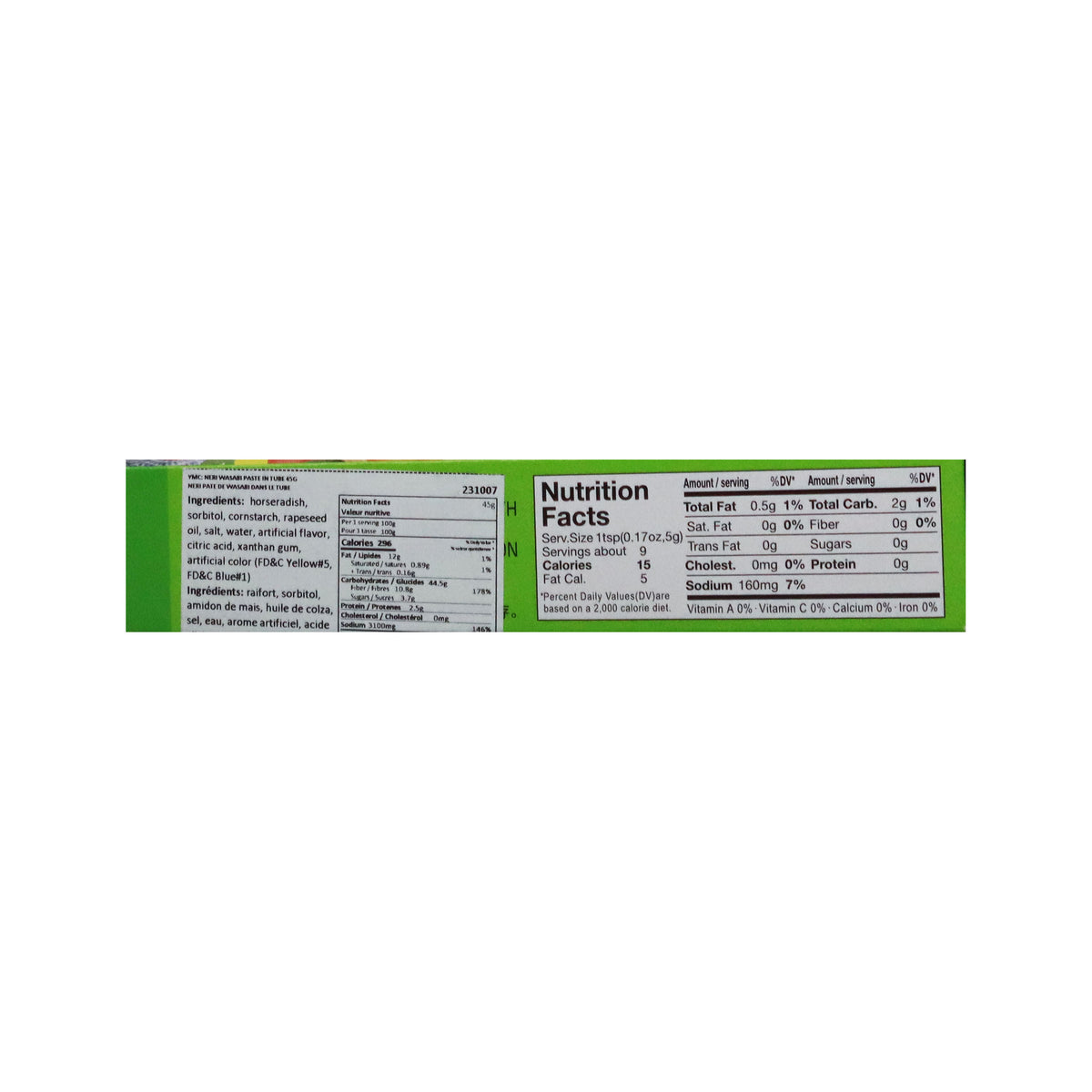 Ymc: Premium Wasabi Paste Japan 45G - Condiments, Sauces, Spices