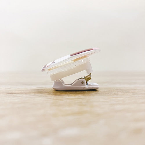 Pine Book 2pcs Shoebill 360rotation 2-Way Clear Acrylic Clips 