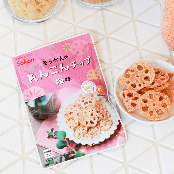 Vegetable Chips (Lotus Root/Ume Flavour/18 g/Sokan)