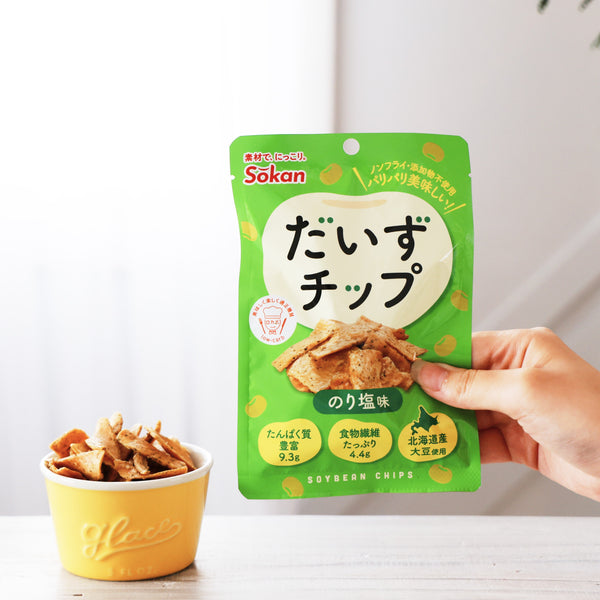 Puffed Bean Snack (Seaweed Salt Flavour/23 g/Sokan)