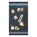 Japanese Style Seven Lucky Owls Noren Curtain 