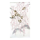 Japanese Style Weeping Cherry Blossom & Seven Owls Noren Curtain 