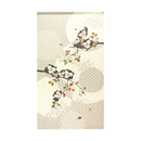 Japanese Style Leaves, Seven Lucky Owls Noren Curtain 