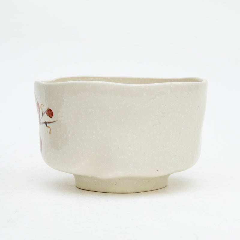 Plum Blossom Gold-painted Ceramic Bowl  7cm dia.11.2cm   300 g