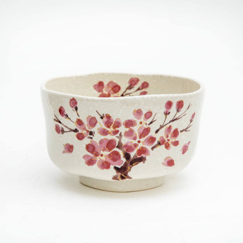 Cherry Blossom Gold-painted Ceramic Bowl  7cm dia.11.2cm   300 g