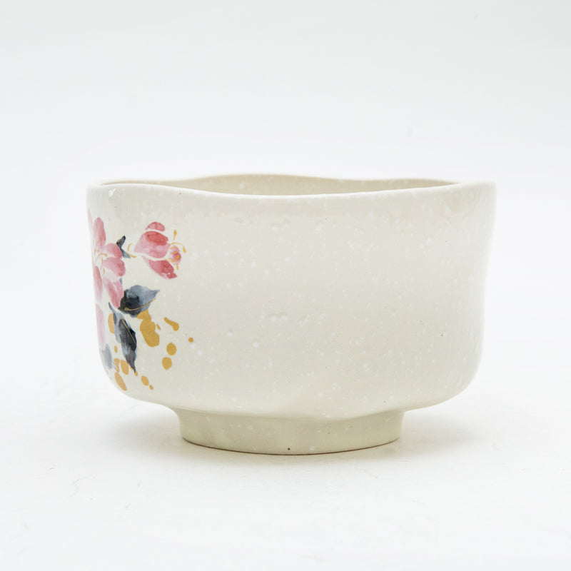 Azalea Gold-painted Ceramic Bowl  7cm dia.11.2cm   300 g