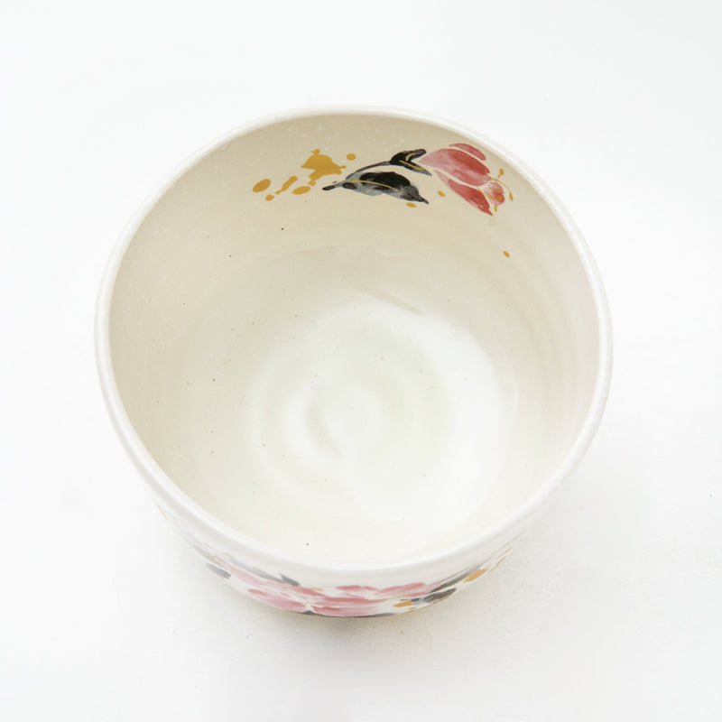 Azalea Gold-painted Ceramic Bowl  7cm dia.11.2cm   300 g