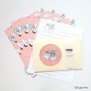 Green Flash With Window On Envelope Letter Writing Set