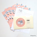 Letter Writing Set (With Window on Envelope/Letter Paper: W 166 x H 135 mm, Envelope: W 92 x H 142 mm)