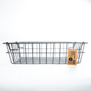 Black Stackable Wire Basket with Handle