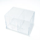 Makeup Organizer (PS/With Lid/For Cotton Pds, Cotton Swabs/10.9x14.8x9.4cm/SMCol(s): Clear)