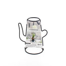 Stainless Steel Teapot Sahped Wire Vase 