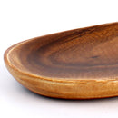 Acacia Wood Oval Long Plate