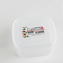 Plastic Food Container (Microwavable/Square/CL/14.2x12.6x7cm / 900mL)