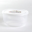 16.8cm Plastic Food Container (Microwavable/Round/CL/8.4x?16.8cm / 1.3L)