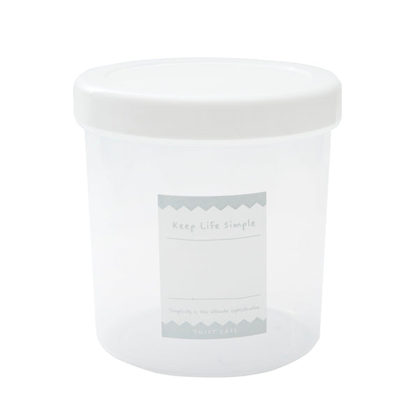 Plastic Food Container (Polypropylene/L/Twisted Lid/1.1L/SMCol(s): White)