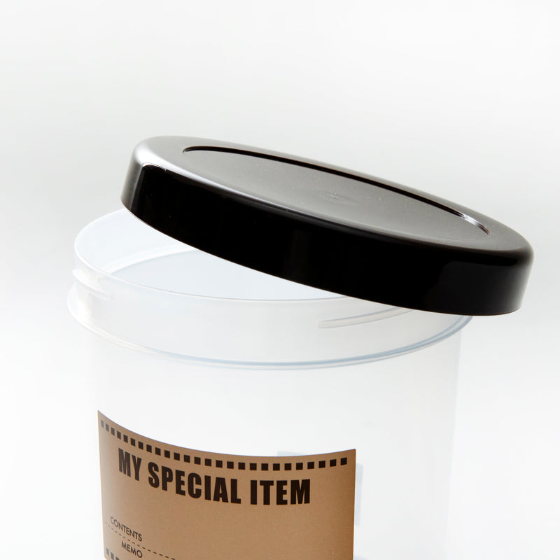 Plastic Food Container (Polypropylene/L/Twisted Lid/SMCol(s): Brown)