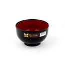 13.6cm Black and Red Lacquer Bowl Individual Package