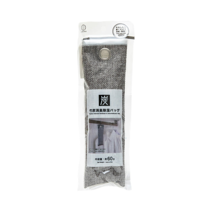 Bamboo Charcoal (Deodorizing/Dehumidifying/Lasts Approx. 4-6 Months/3.3x7.5x22.5cm / 60 g/Kokubo/SMCol(s): Grey)