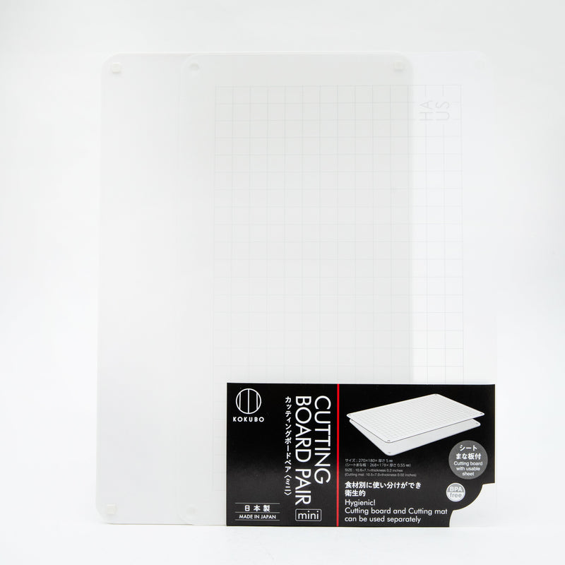 Cutting Board (PP/Mini/With Attachable Translucent Grid Sheet/Non-Slip/Heat Resistance: 100?/0.5x27x18cm/Kokubo/HAUS/SMCol(s): White)