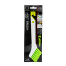 Cleaning Brush (PP/Zig Zag Bristles/With Mini Brush Stored in Handle/For Kitchen/0.9x6x22.3cm/Kokubo/SMCol(s): White,Green)