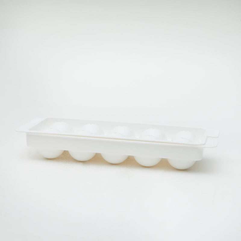 Ice Cube Tray (PP/Makes 10 Small Spheres/3.5x11.4x25cm/Kokubo/deLijoy/SMCol(s): White)